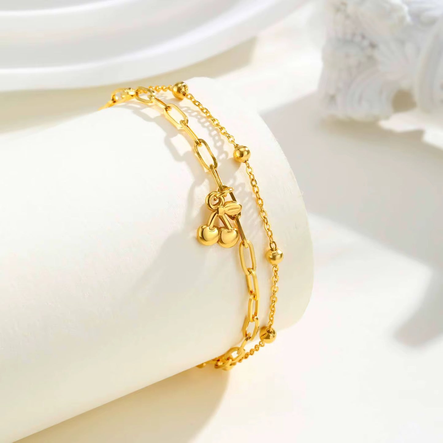 Cherry Charm Bracelet