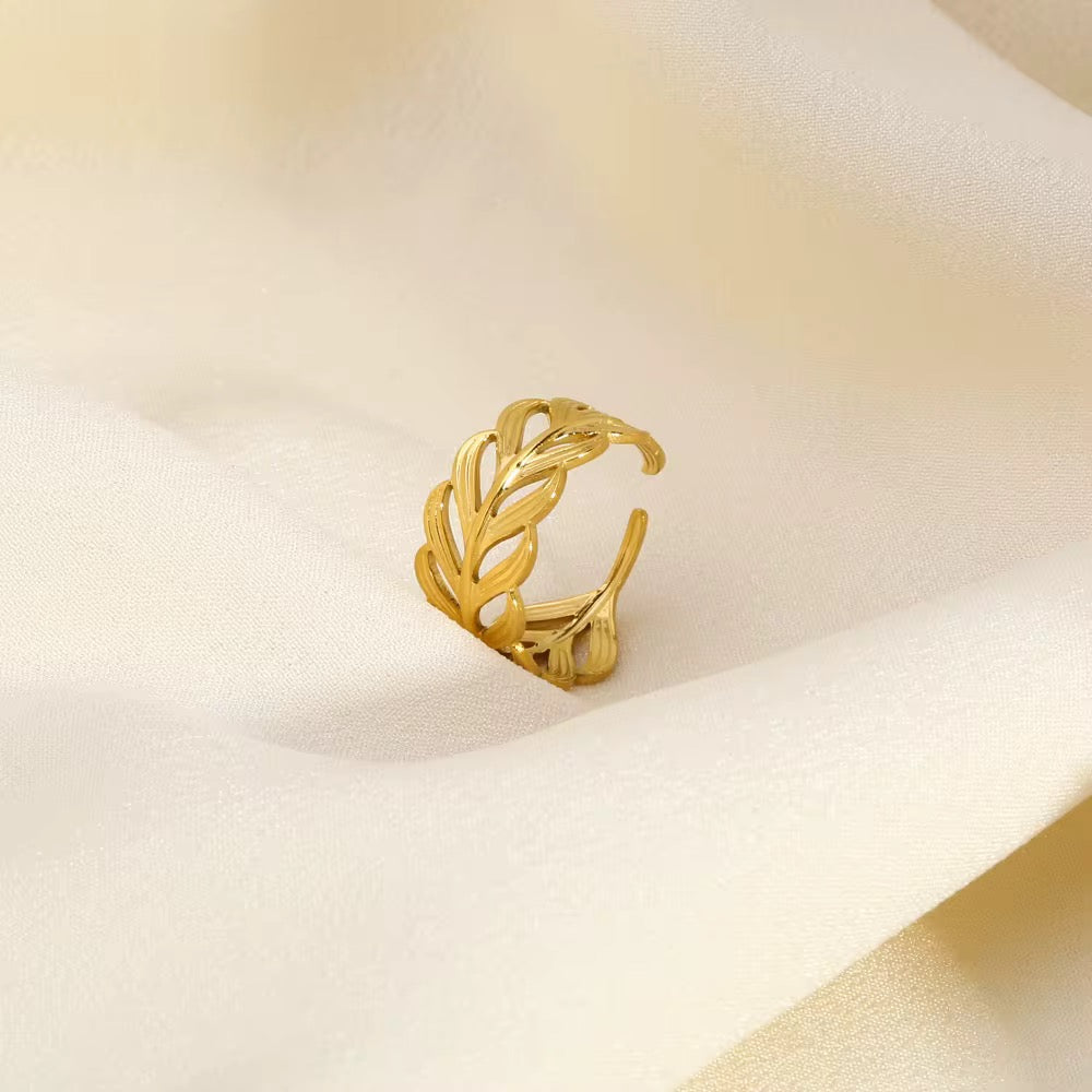 Leaf Band Ring