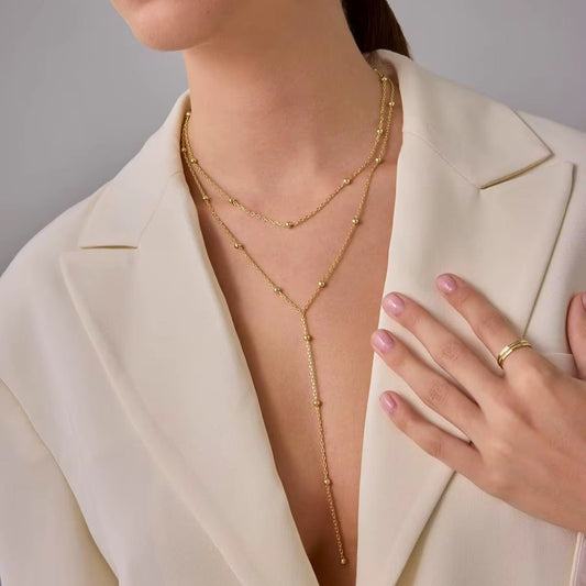 Golden Bead Necklace