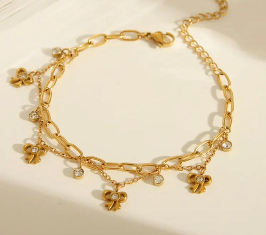 Bow Charm Bracelet